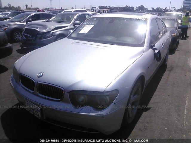 WBAGL63444DP69510 - 2004 BMW 745 I SILVER photo 2