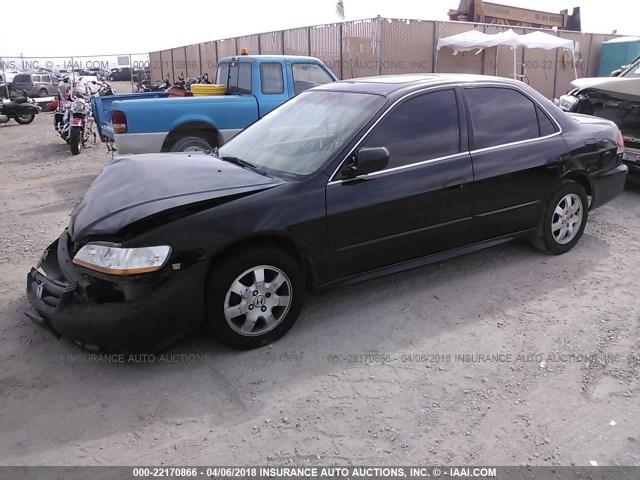 1HGCG66842A066929 - 2002 HONDA ACCORD EX/SE BLACK photo 2