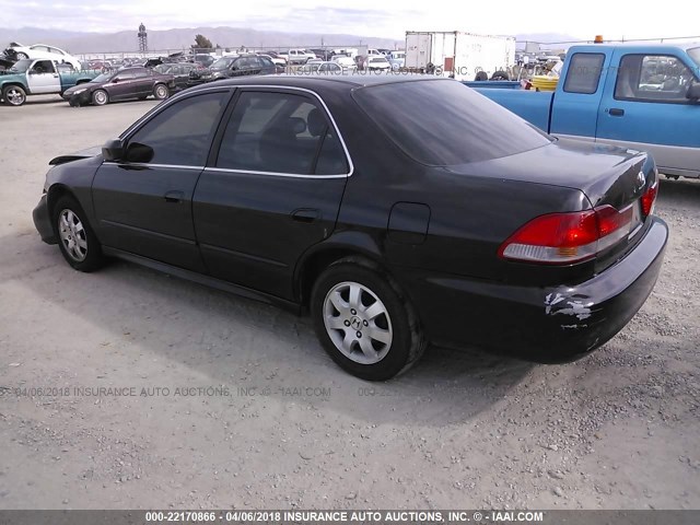 1HGCG66842A066929 - 2002 HONDA ACCORD EX/SE BLACK photo 3