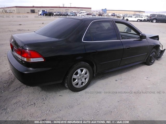 1HGCG66842A066929 - 2002 HONDA ACCORD EX/SE BLACK photo 4