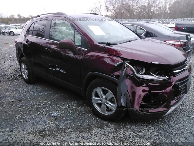 3GNCJLSB3HL194975 - 2017 CHEVROLET TRAX 1LT RED photo 6