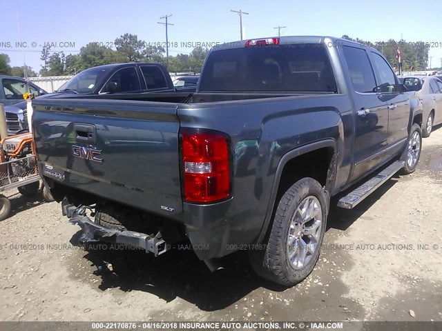 3GTU2VEC8EG340334 - 2014 GMC SIERRA K1500 SLT BLUE photo 4