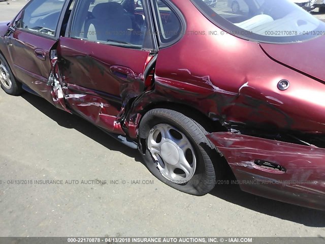 1FALP52U7VA243740 - 1997 FORD TAURUS GL BURGUNDY photo 6