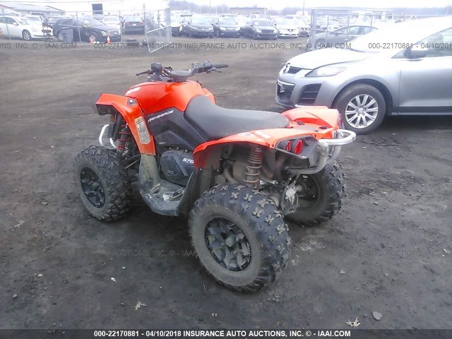 3JBMGAV28GJ000594 - 2016 CAN-AM RENEGADE 570 ORANGE photo 3