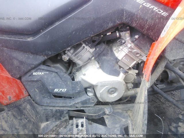 3JBMGAV28GJ000594 - 2016 CAN-AM RENEGADE 570 ORANGE photo 8