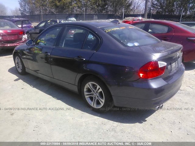 WBAVC73568KX90091 - 2008 BMW 328 XI SULEV GRAY photo 3