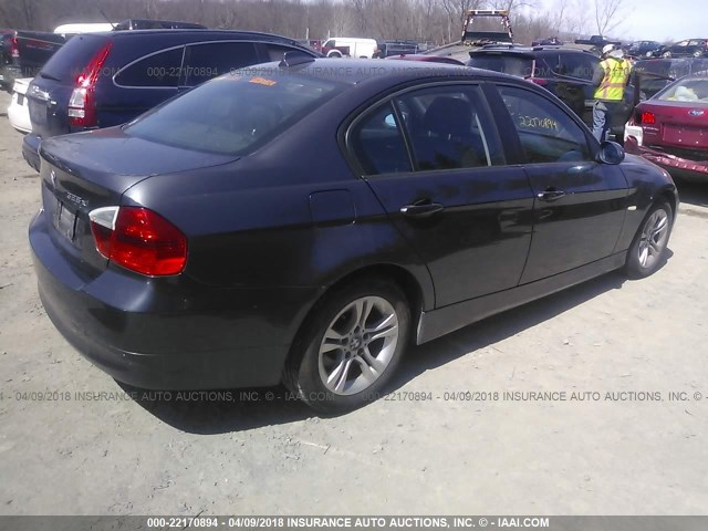 WBAVC73568KX90091 - 2008 BMW 328 XI SULEV GRAY photo 4