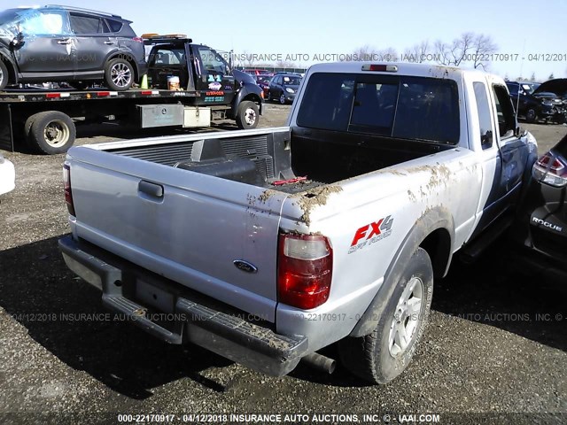 1FTZR45E32PA83071 - 2002 FORD RANGER SUPER CAB SILVER photo 4