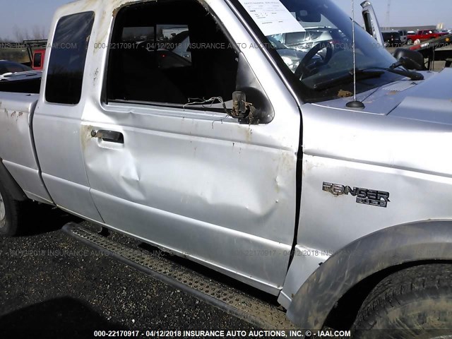 1FTZR45E32PA83071 - 2002 FORD RANGER SUPER CAB SILVER photo 6