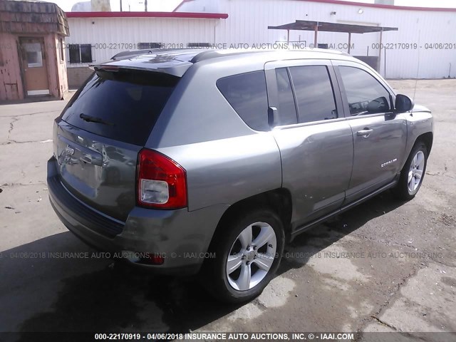 1J4NF1FB1BD248427 - 2011 JEEP COMPASS SPORT GRAY photo 4