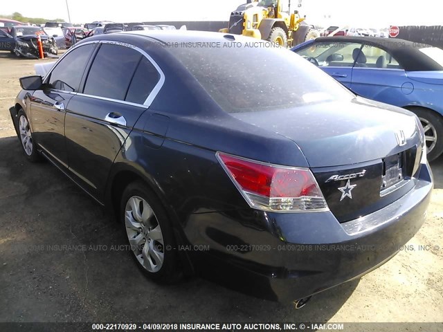 5KBCP3F89AB017584 - 2010 HONDA ACCORD EXL Navy photo 3