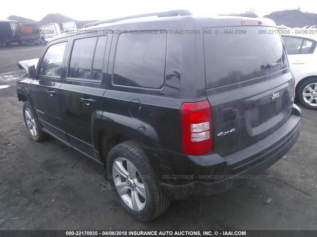 1C4NJRFB0GD618227 - 2016 JEEP PATRIOT LATITUDE BLACK photo 3