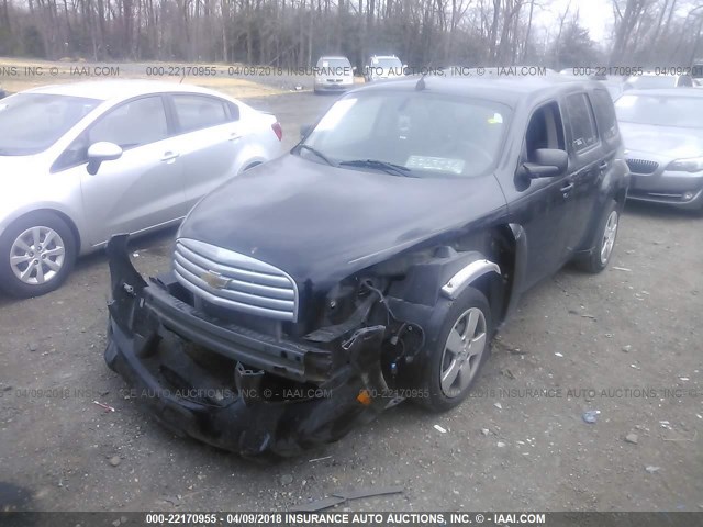 3GNBAADB4AS582354 - 2010 CHEVROLET HHR LS BLACK photo 2