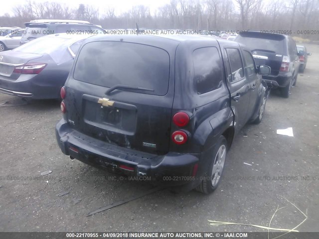 3GNBAADB4AS582354 - 2010 CHEVROLET HHR LS BLACK photo 4