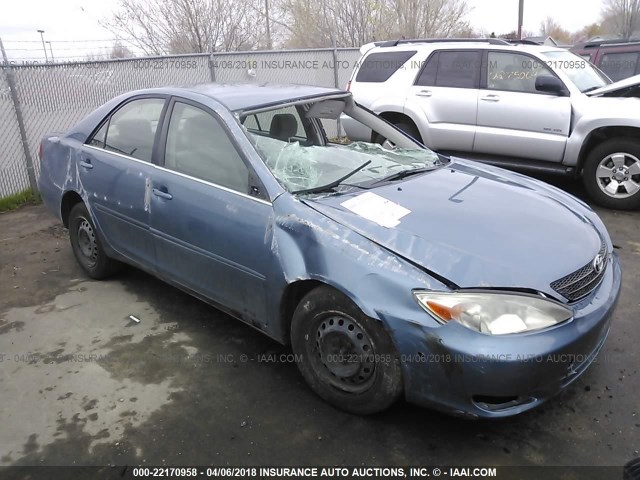 JTDBE32K540259552 - 2004 TOYOTA CAMRY LE/XLE BLUE photo 6