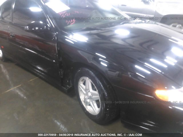 2G1WX12K749386088 - 2004 CHEVROLET MONTE CARLO SS შავი ფოტო 6