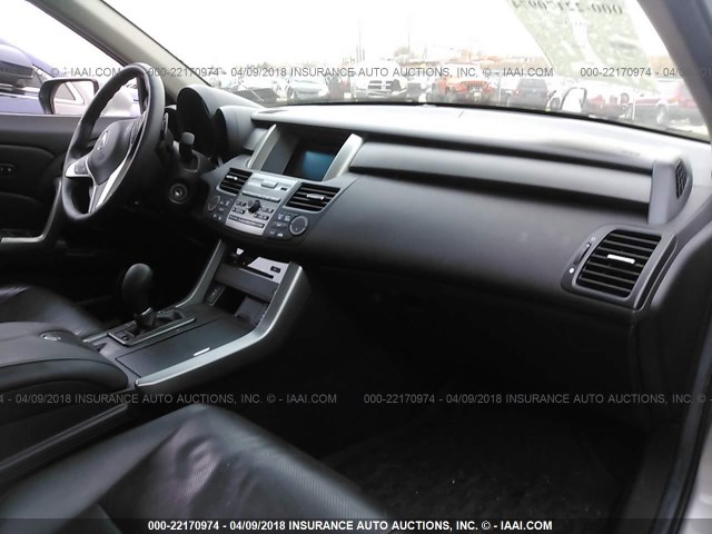 5J8TB1H26CA001124 - 2012 ACURA RDX SILVER photo 5