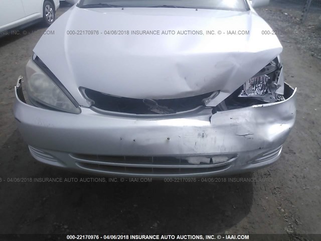 4T1BE32K63U148463 - 2003 TOYOTA CAMRY LE/XLE/SE 银色 照片 6
