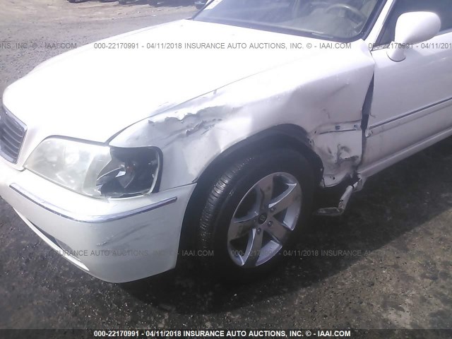 JH4KA96672C014421 - 2002 ACURA 3.5RL WHITE photo 6