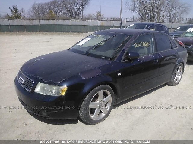 WAUJC68E54A210055 - 2004 AUDI A4 1.8T PURPLE photo 2