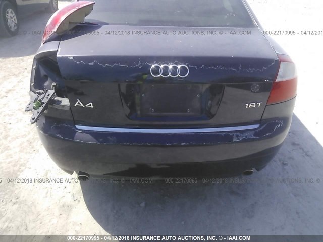 WAUJC68E54A210055 - 2004 AUDI A4 1.8T PURPLE photo 6