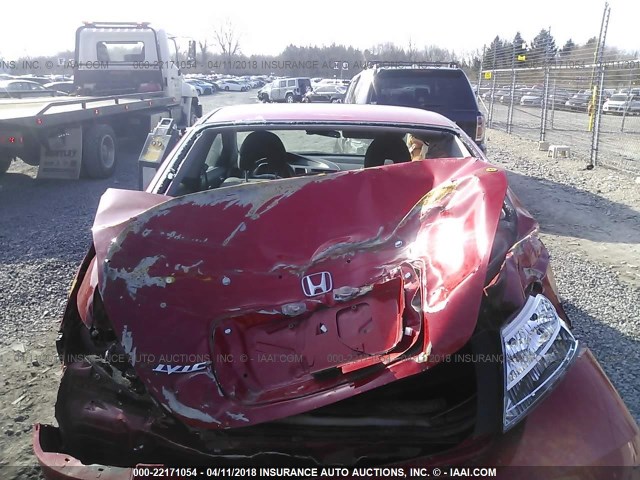 2HGFG12858H544971 - 2008 HONDA CIVIC EX RED photo 6