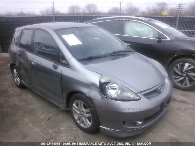 JHMGD38637S060929 - 2007 HONDA FIT S SILVER photo 1