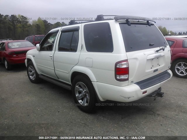 JN8DR09Y94W915873 - 2004 NISSAN PATHFINDER LE/SE WHITE photo 3