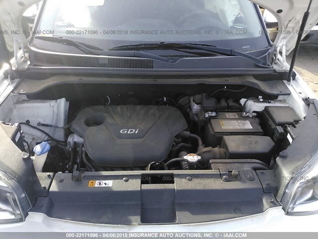 KNDJN2A24E7058337 - 2014 KIA SOUL WHITE photo 10