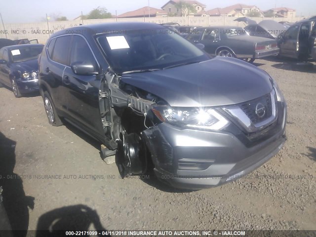 KNMAT2MTXHP577987 - 2017 NISSAN ROGUE S/SV GRAY photo 1