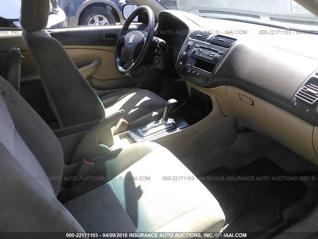 1HGEM22195L054612 - 2005 HONDA CIVIC DX VP BLUE photo 5