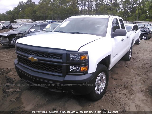 1GCRCPEH0EZ118624 - 2014 CHEVROLET SILVERADO C1500 WHITE photo 2