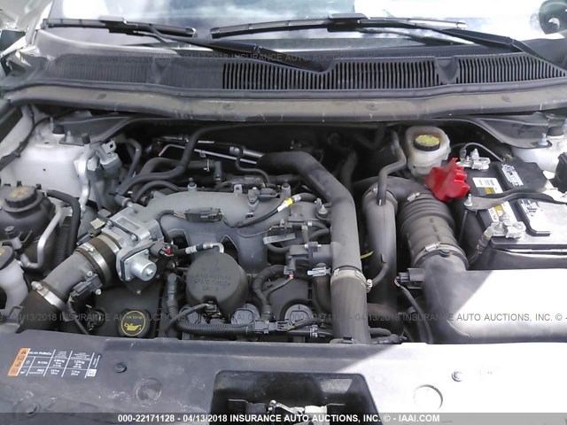 1FM5K8ATXGGD17255 - 2016 FORD EXPLORER POLICE INTERCEPTOR WHITE photo 10