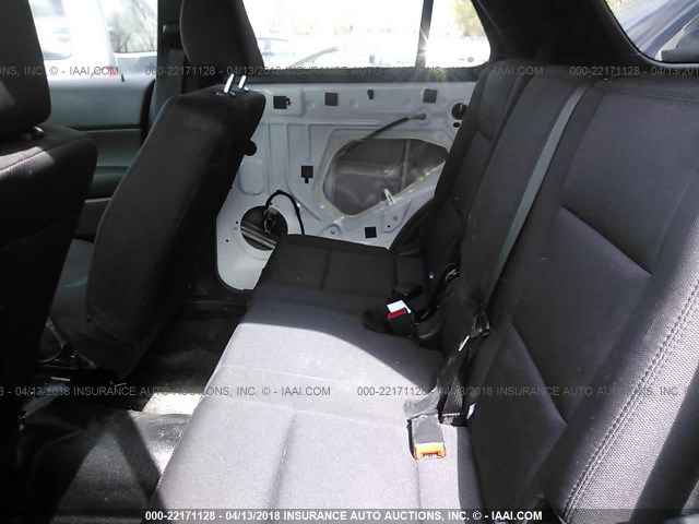 1FM5K8ATXGGD17255 - 2016 FORD EXPLORER POLICE INTERCEPTOR WHITE photo 8