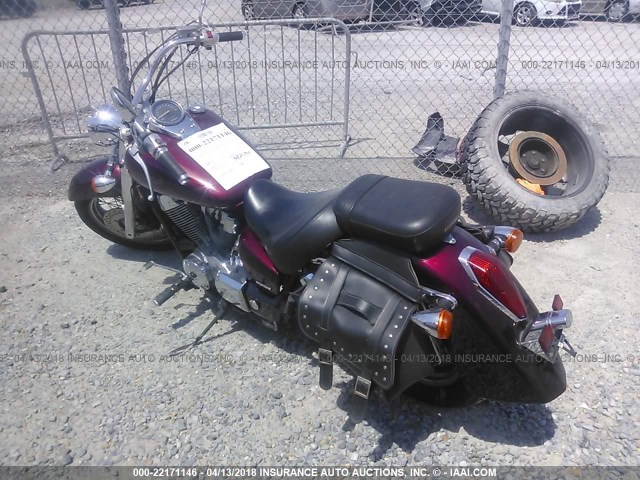 JH2RC50016M202673 - 2006 HONDA VT750 C MAROON photo 3