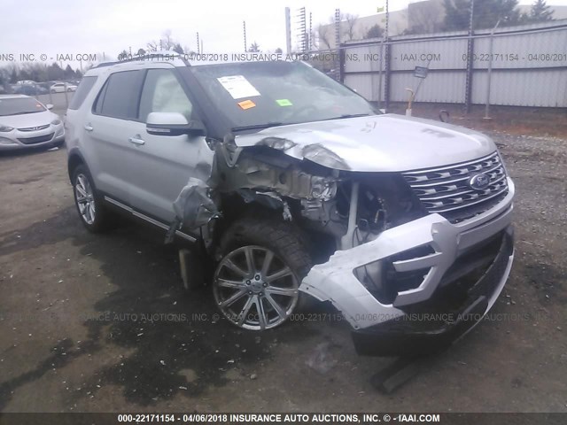1FM5K7F85GGA99272 - 2016 FORD EXPLORER LIMITED 银色 照片 1