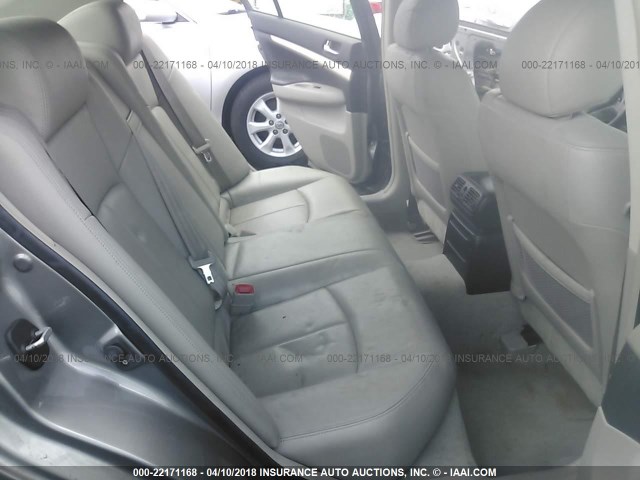 JNKBV61E37M729800 - 2007 INFINITI G35 GRAY photo 8