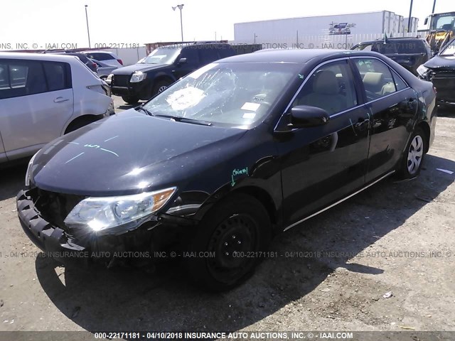 4T4BF1FK8CR223732 - 2012 TOYOTA CAMRY SE/LE/XLE BLACK photo 2