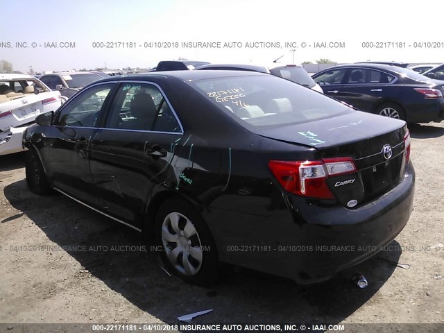 4T4BF1FK8CR223732 - 2012 TOYOTA CAMRY SE/LE/XLE BLACK photo 3