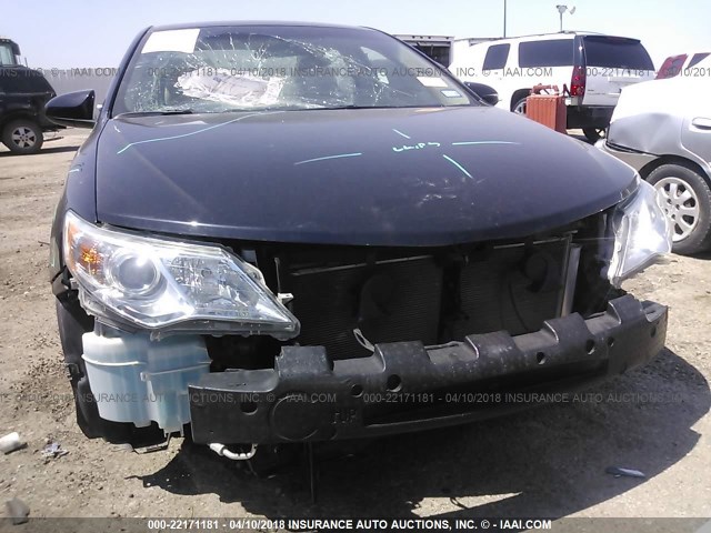 4T4BF1FK8CR223732 - 2012 TOYOTA CAMRY SE/LE/XLE BLACK photo 6