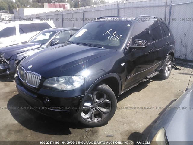 5UXZV8C57CL425747 - 2012 BMW X5 XDRIVE50I BLACK photo 2
