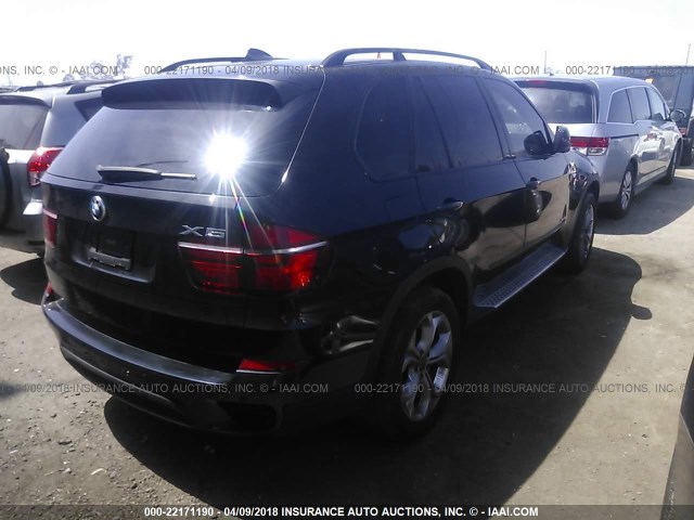 5UXZV8C57CL425747 - 2012 BMW X5 XDRIVE50I BLACK photo 4