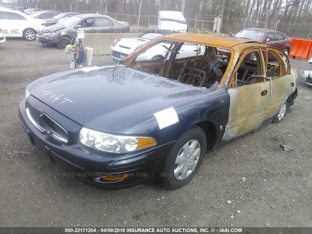 1G4HP52K644101015 - 2004 BUICK LESABRE CUSTOM BLUE photo 2