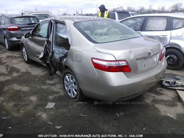 4T1BE46KX8U737278 - 2008 TOYOTA CAMRY CE/LE/XLE/SE GOLD photo 3