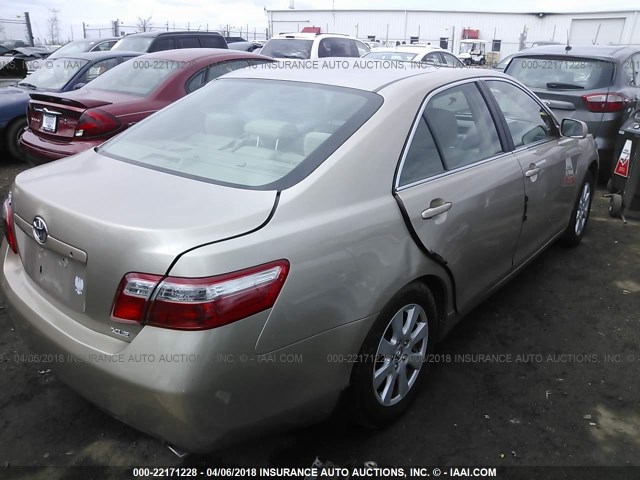 4T1BE46KX8U737278 - 2008 TOYOTA CAMRY CE/LE/XLE/SE GOLD photo 4