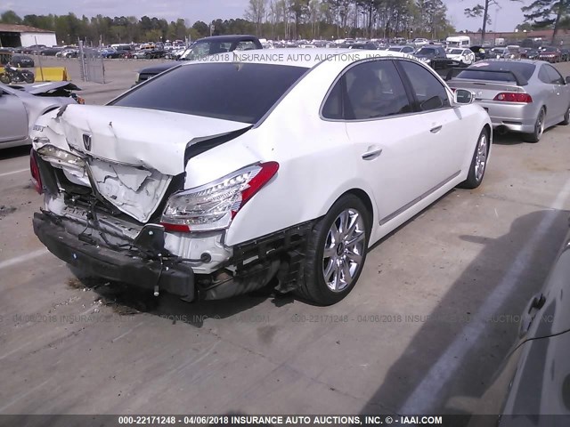 KMHGH4JH4CU049987 - 2012 HYUNDAI EQUUS SIGNATURE/ULTIMATE WHITE photo 4