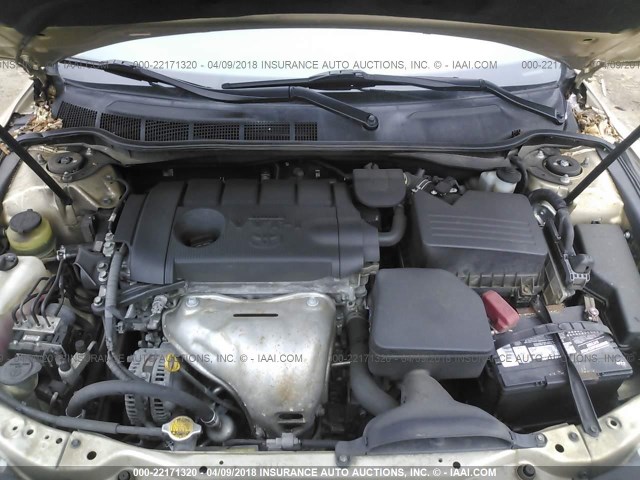 4T1BF3EK5BU172132 - 2011 TOYOTA CAMRY SE/LE/XLE Золотой фото 10