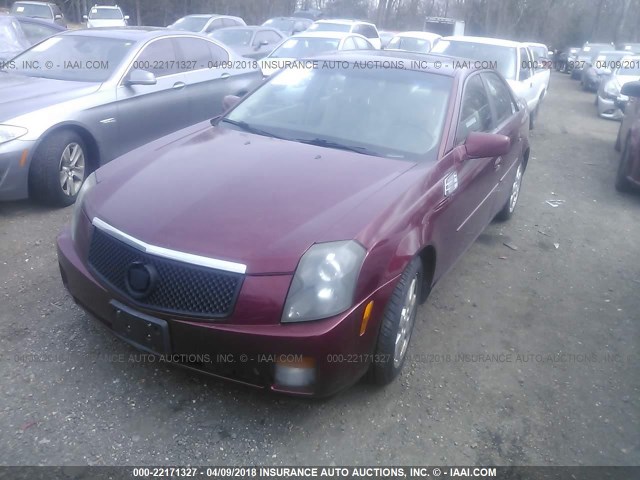 1G6DM57N230149733 - 2003 CADILLAC CTS BURGUNDY photo 2