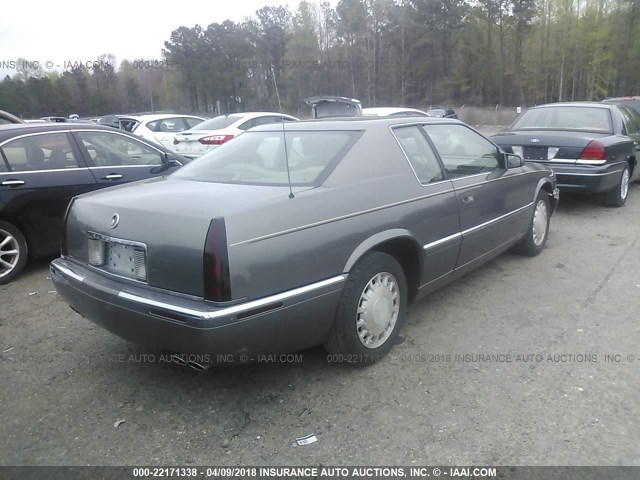 1G6EL12YXWU600793 - 1998 CADILLAC ELDORADO GRAY photo 4