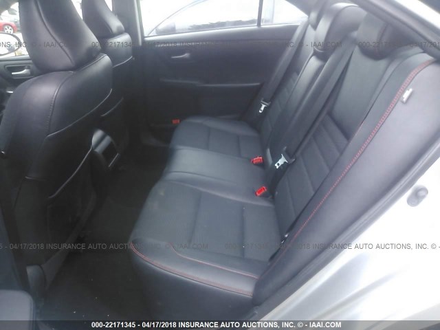 4T1BF1FKXGU538693 - 2016 TOYOTA CAMRY LE/XLE/SE/XSE SILVER photo 8